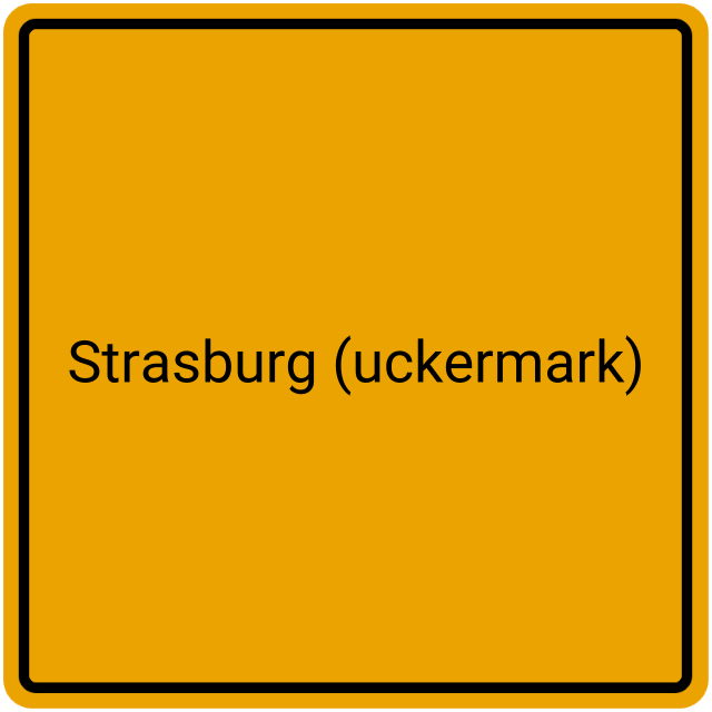 Meldebestätigung Strasburg (Uckermark)